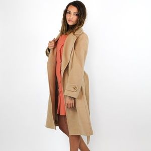 O OSCAR BY OSCAR DE LA RENTA WOOL OVERCOAT